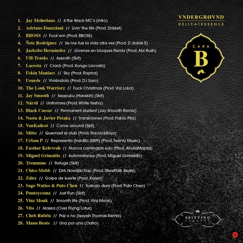 Tracklist Cara B